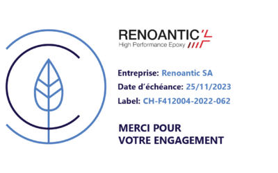 Toutes nos félicitations à l’entreprise Renoantic SA qui a obtenu pour la troisième fois le label Carbon Fri