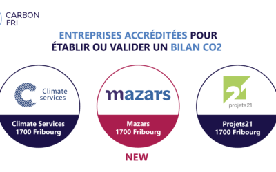 Mazars SA wurde von der Stiftung Carbon Fri akkreditiert!